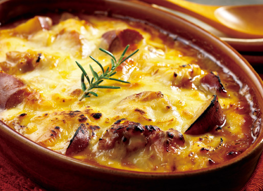 さつま芋のみそグラタン